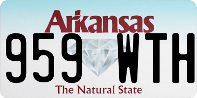 AR license plate 959WTH
