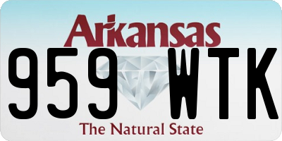 AR license plate 959WTK