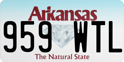 AR license plate 959WTL