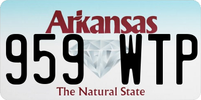 AR license plate 959WTP