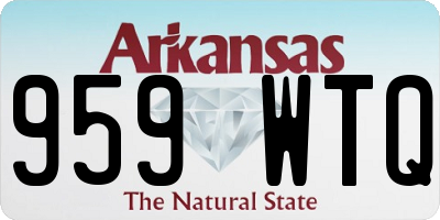 AR license plate 959WTQ