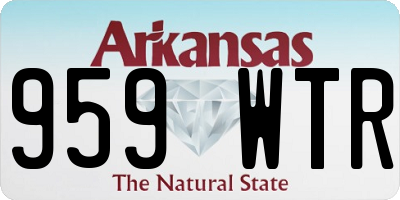 AR license plate 959WTR