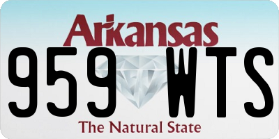 AR license plate 959WTS