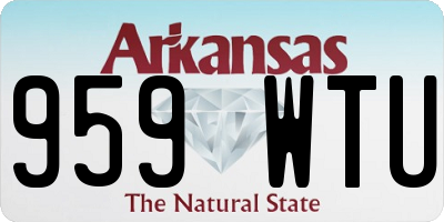 AR license plate 959WTU