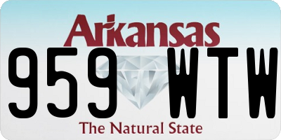 AR license plate 959WTW