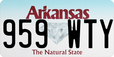 AR license plate 959WTY