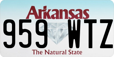 AR license plate 959WTZ