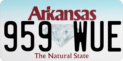 AR license plate 959WUE