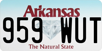 AR license plate 959WUT