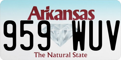 AR license plate 959WUV