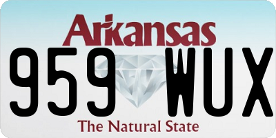 AR license plate 959WUX