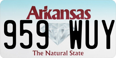 AR license plate 959WUY