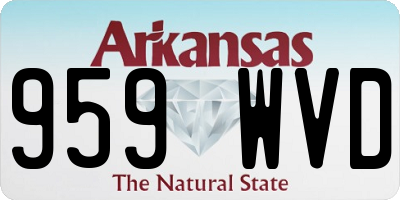 AR license plate 959WVD