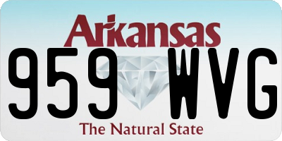 AR license plate 959WVG