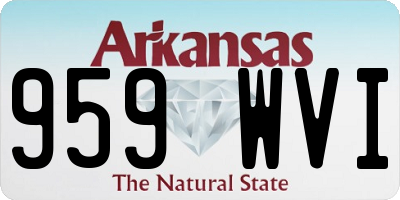 AR license plate 959WVI