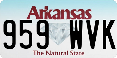 AR license plate 959WVK