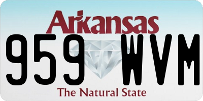 AR license plate 959WVM