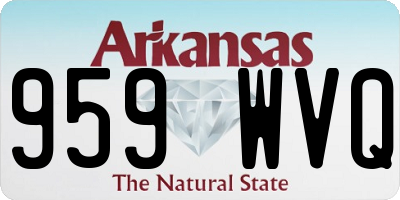 AR license plate 959WVQ