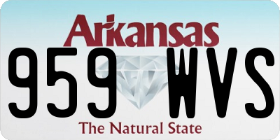 AR license plate 959WVS