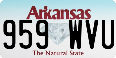 AR license plate 959WVU