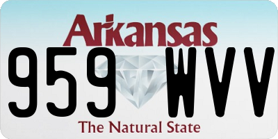 AR license plate 959WVV