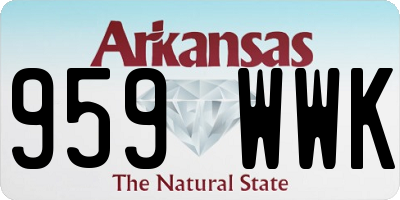 AR license plate 959WWK