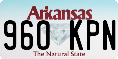 AR license plate 960KPN