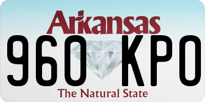 AR license plate 960KPO