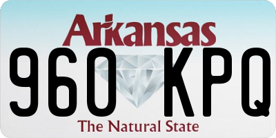 AR license plate 960KPQ