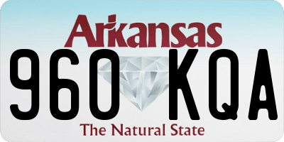 AR license plate 960KQA