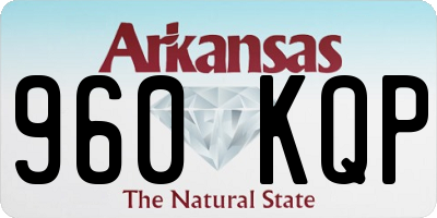 AR license plate 960KQP