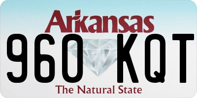AR license plate 960KQT