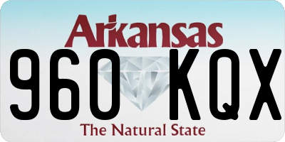 AR license plate 960KQX