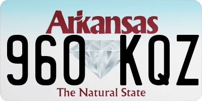 AR license plate 960KQZ