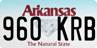 AR license plate 960KRB