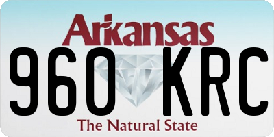 AR license plate 960KRC