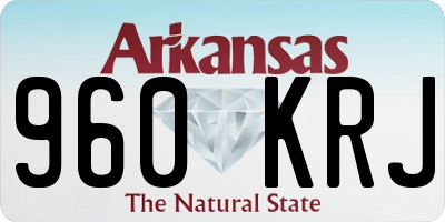 AR license plate 960KRJ