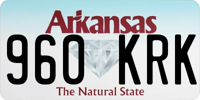 AR license plate 960KRK