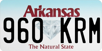 AR license plate 960KRM