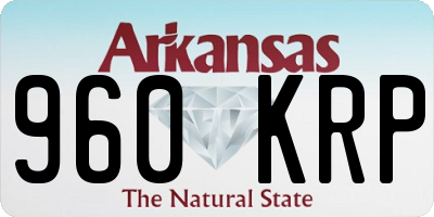 AR license plate 960KRP