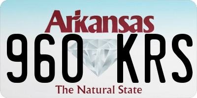 AR license plate 960KRS