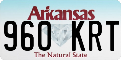AR license plate 960KRT