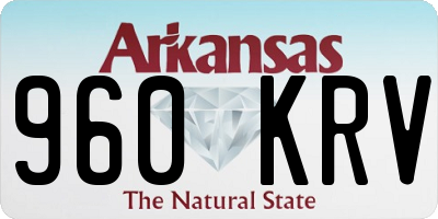 AR license plate 960KRV