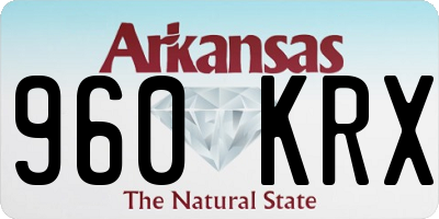 AR license plate 960KRX