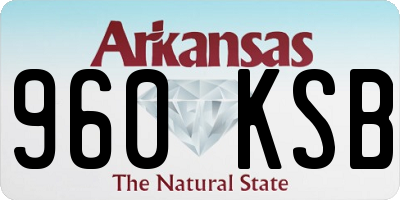 AR license plate 960KSB