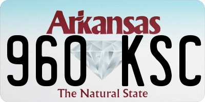 AR license plate 960KSC