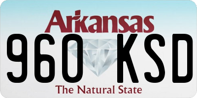 AR license plate 960KSD