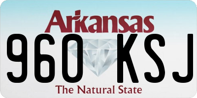 AR license plate 960KSJ