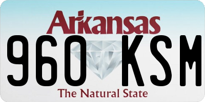AR license plate 960KSM