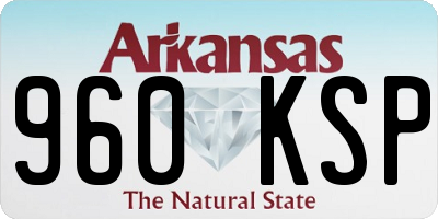 AR license plate 960KSP